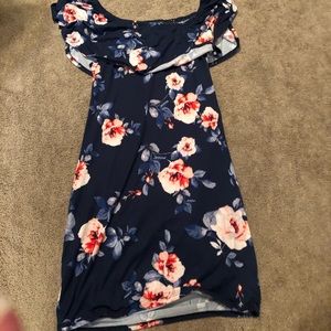 Maternity off the shoulder dress